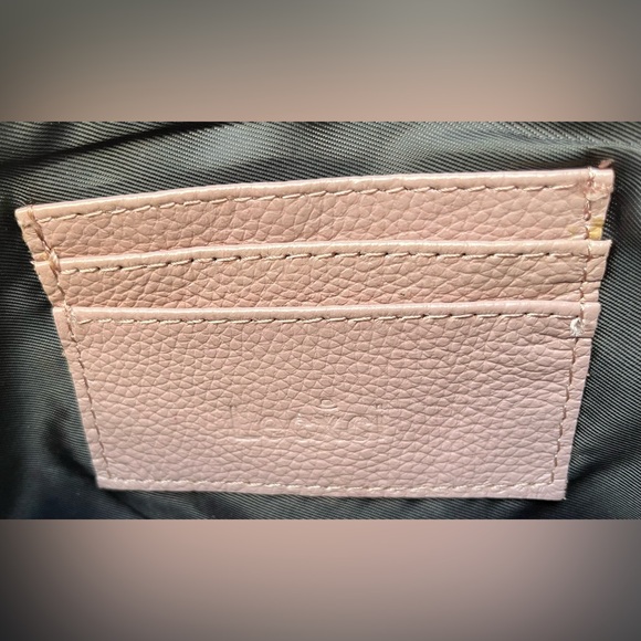 Lecxci Pebbled Leather Wristlet Clutch, Pink - Picture 10 of 13
